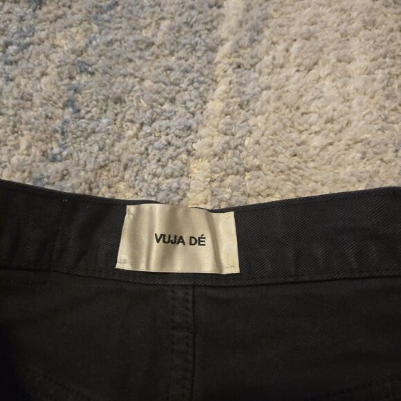 Vuja De Men's Mad In Japan Denim Cut Out  Jeans Shorts (30 Waist) Black - Picture 3 of 7